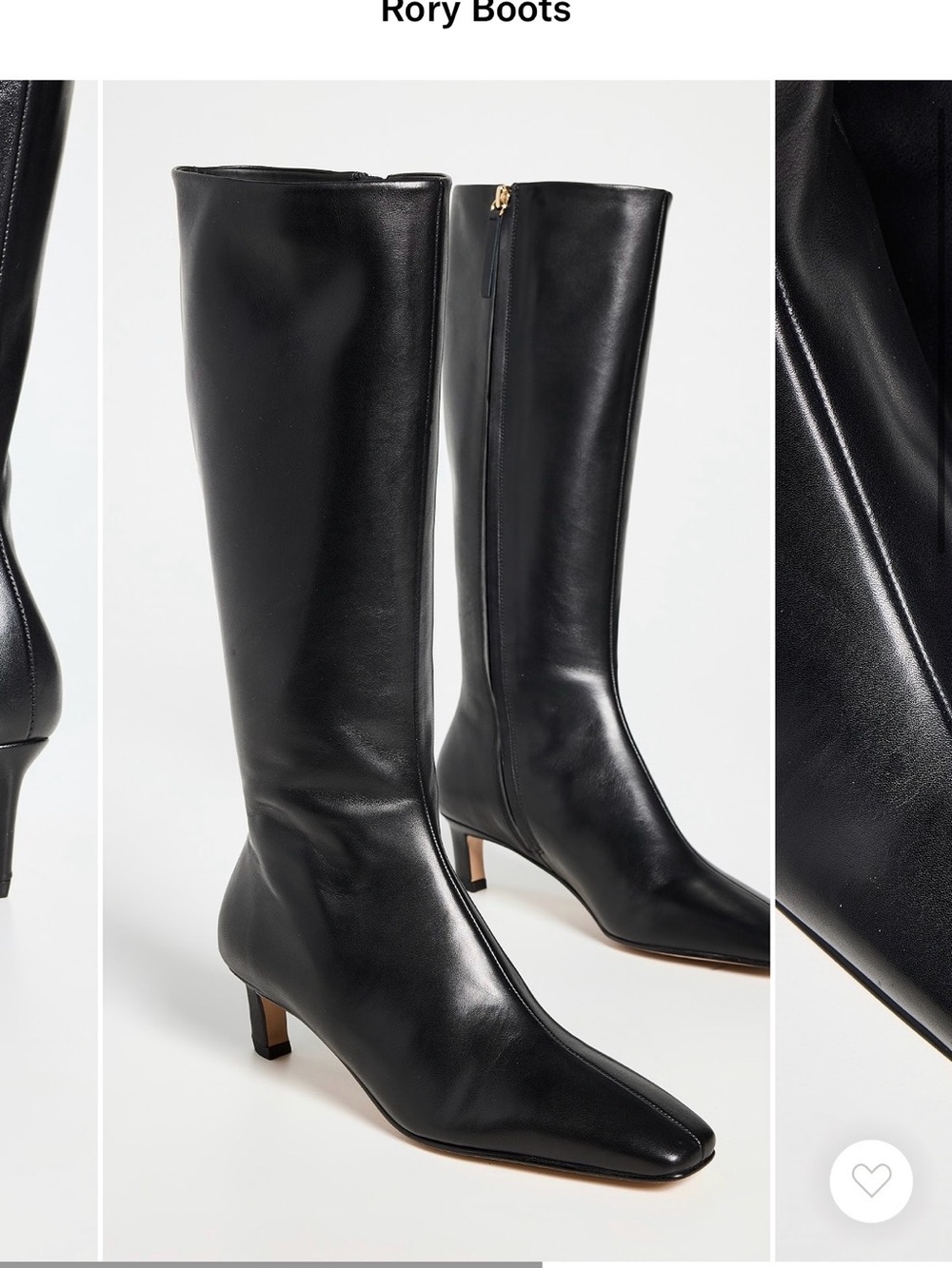 Alohas Rory Boots Black Knee-High Leather - Picture 4 of 4